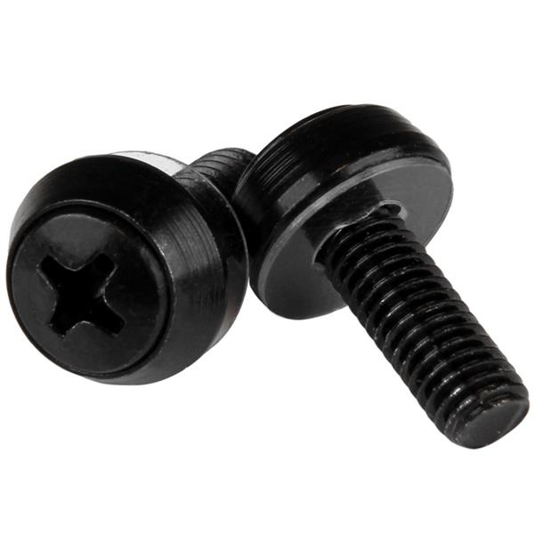 STARTECH.COM M6 Mounting Screws M6x12mm Screws 100 Pack Black