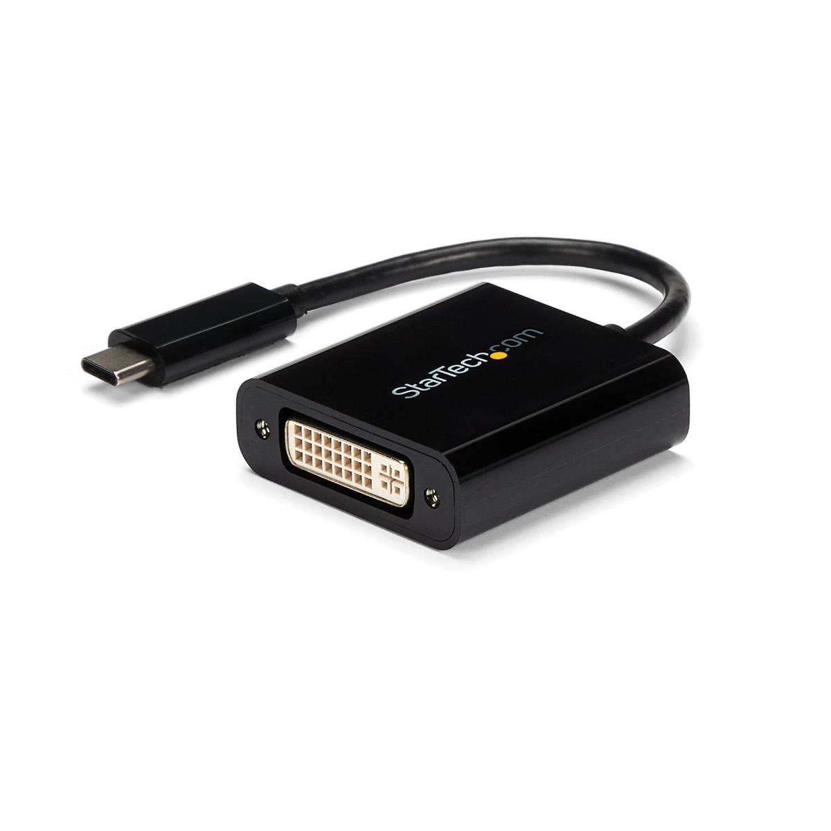 STARTECH.COM USB Type C To DVI Adapter USB-c DVI Video Converter-black