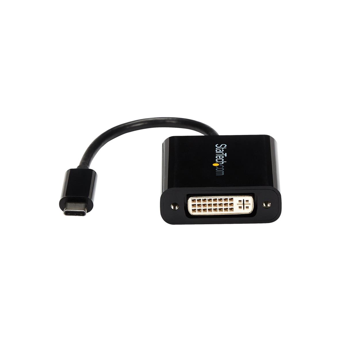 STARTECH.COM USB Type C To DVI Adapter USB-c DVI Video Converter-black