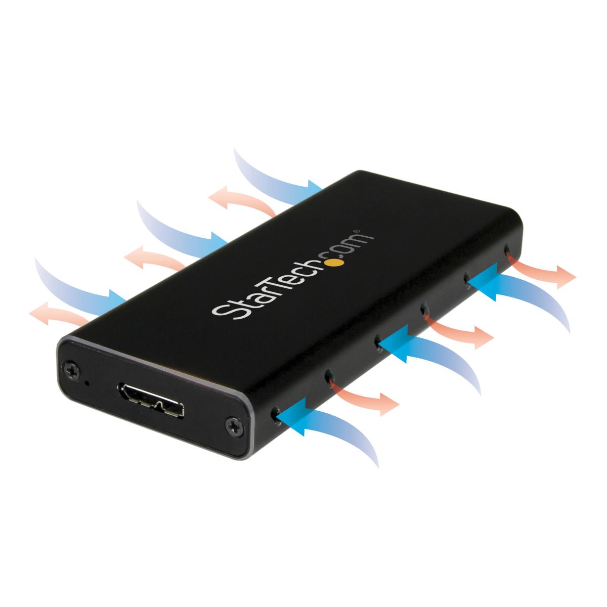 STARTECH.COM Portable M.2 Ngff SATA Enclosure - USB 3.1 (10gbps) With USB-c Cable