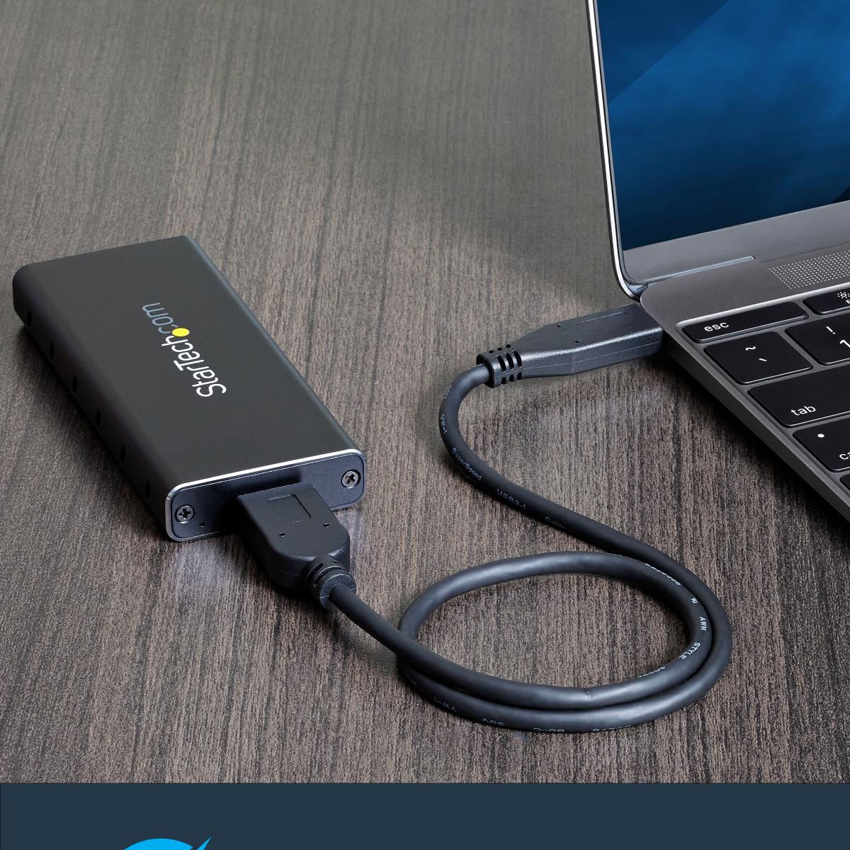 STARTECH.COM Portable M.2 Ngff SATA Enclosure - USB 3.1 (10gbps) With USB-c Cable