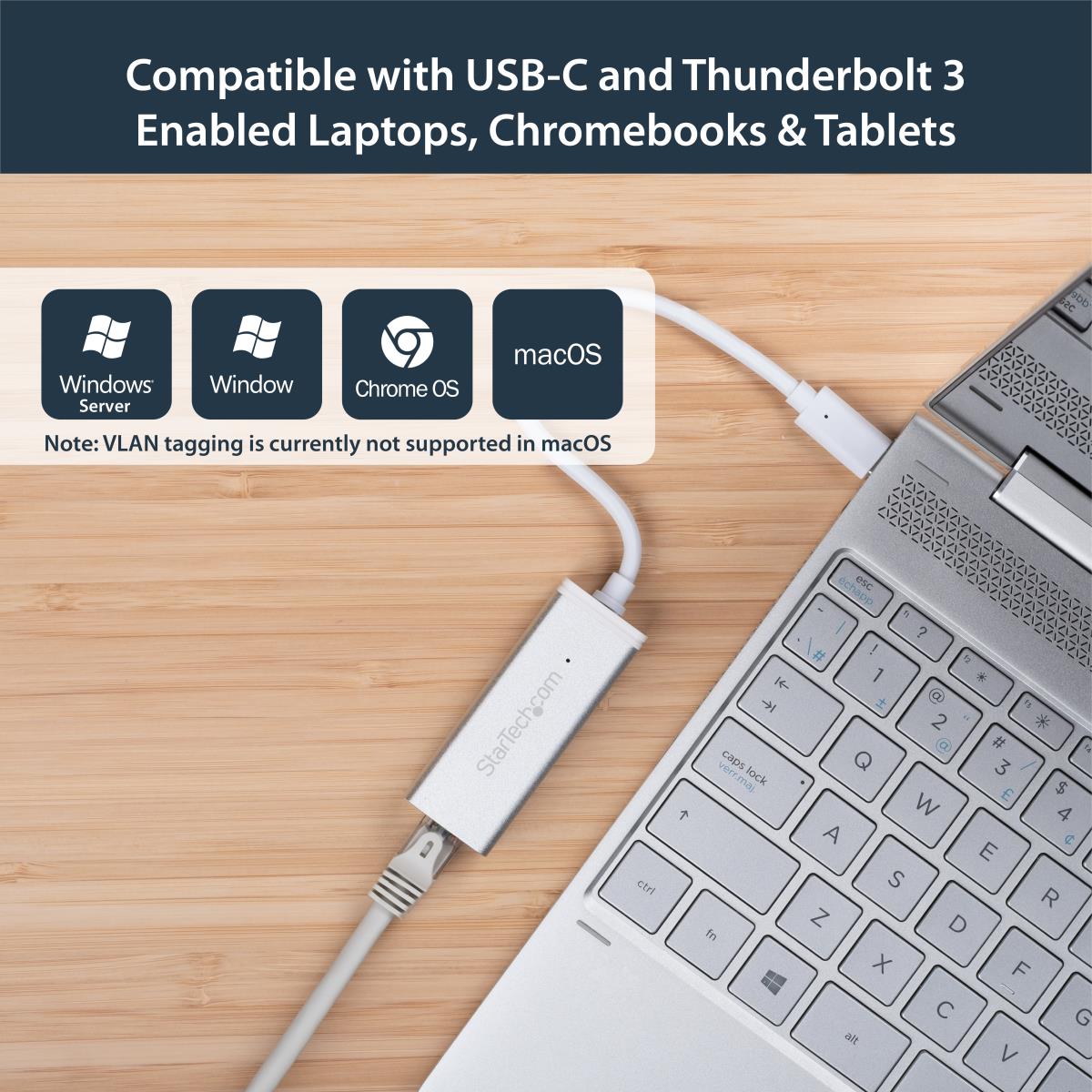 STARTECH.COM USB-c To Gigabit Network Adapter - Silver