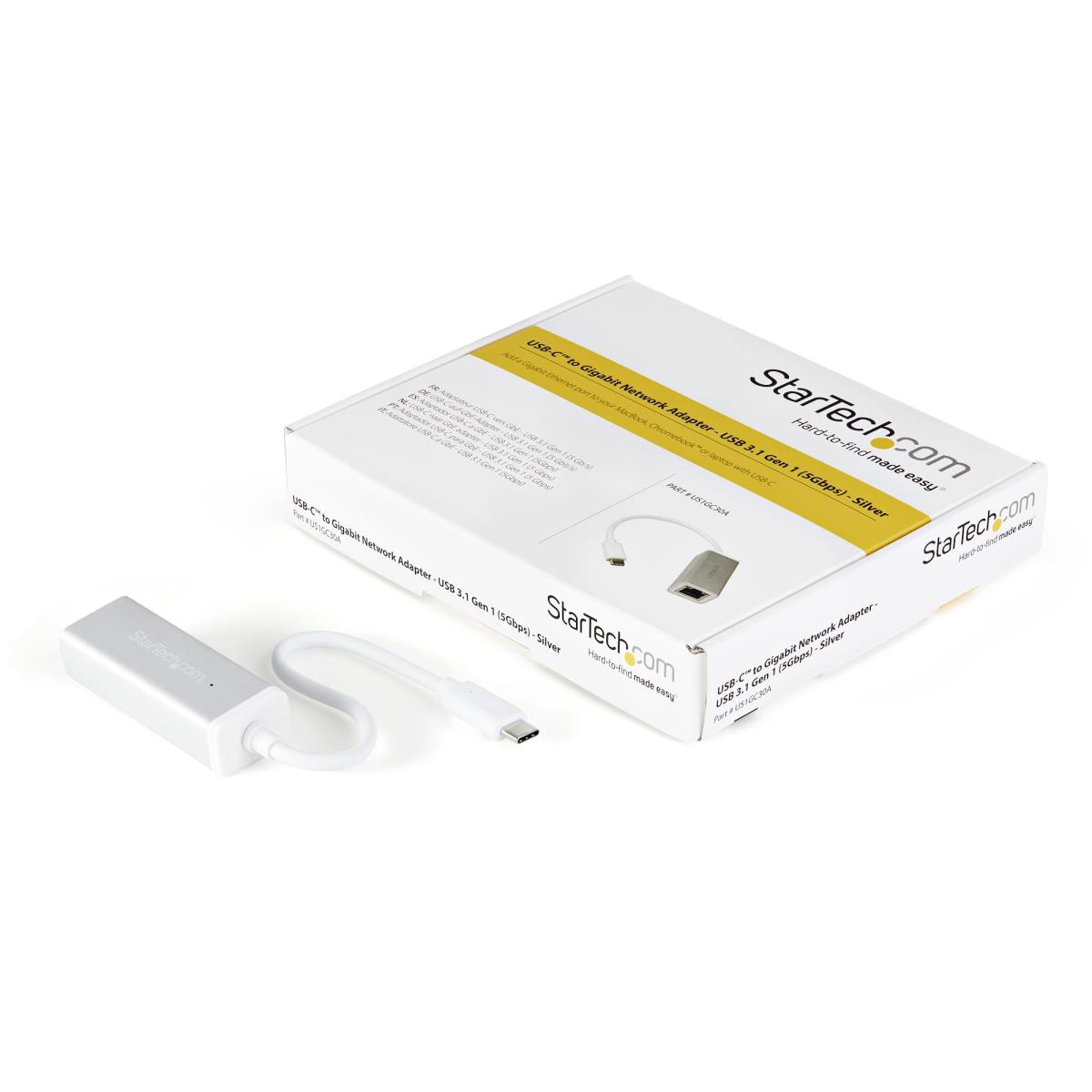 STARTECH.COM USB-c To Gigabit Network Adapter - Silver