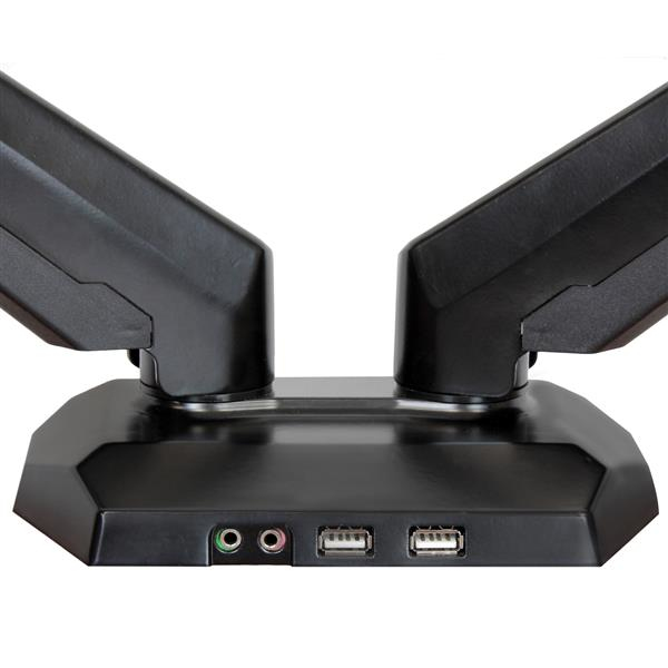 STARTECH.COM Dual Monitor Mount With 2-port USB And Audio Pass-through