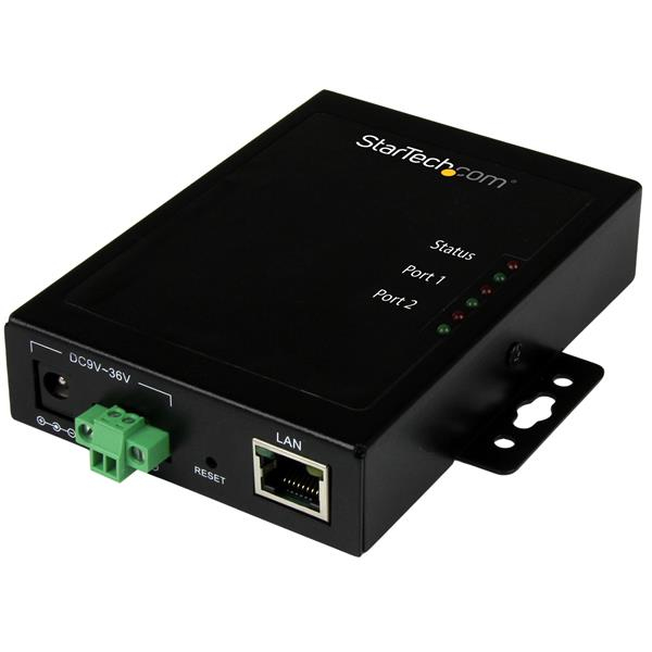 STARTECH.COM Ethernet Device Server - Rs232 - Metal And Mountable 2-port Serial-to-ip