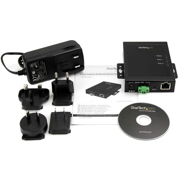 STARTECH.COM Ethernet Device Server - Rs232 - Metal And Mountable 2-port Serial-to-ip