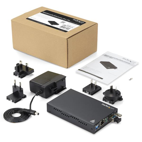 STARTECH.COM Gbe Fiber Media Converter 10km Fiber To Copper Lc Sm