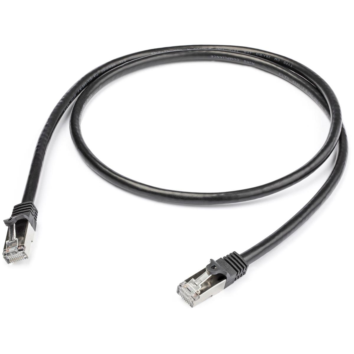 STARTECH.COM Patch Cable - CAT6 - Sftp - 1m - Black