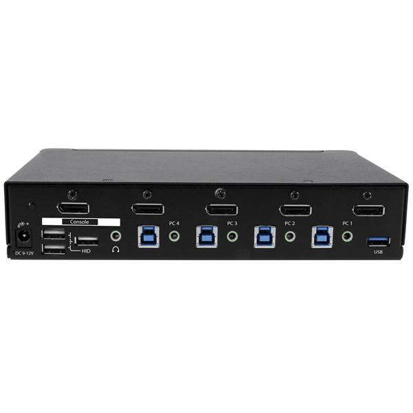 STARTECH.COM KVM Switch - DisplayPort 4-port Built-in USB 3.0 Hub-4k