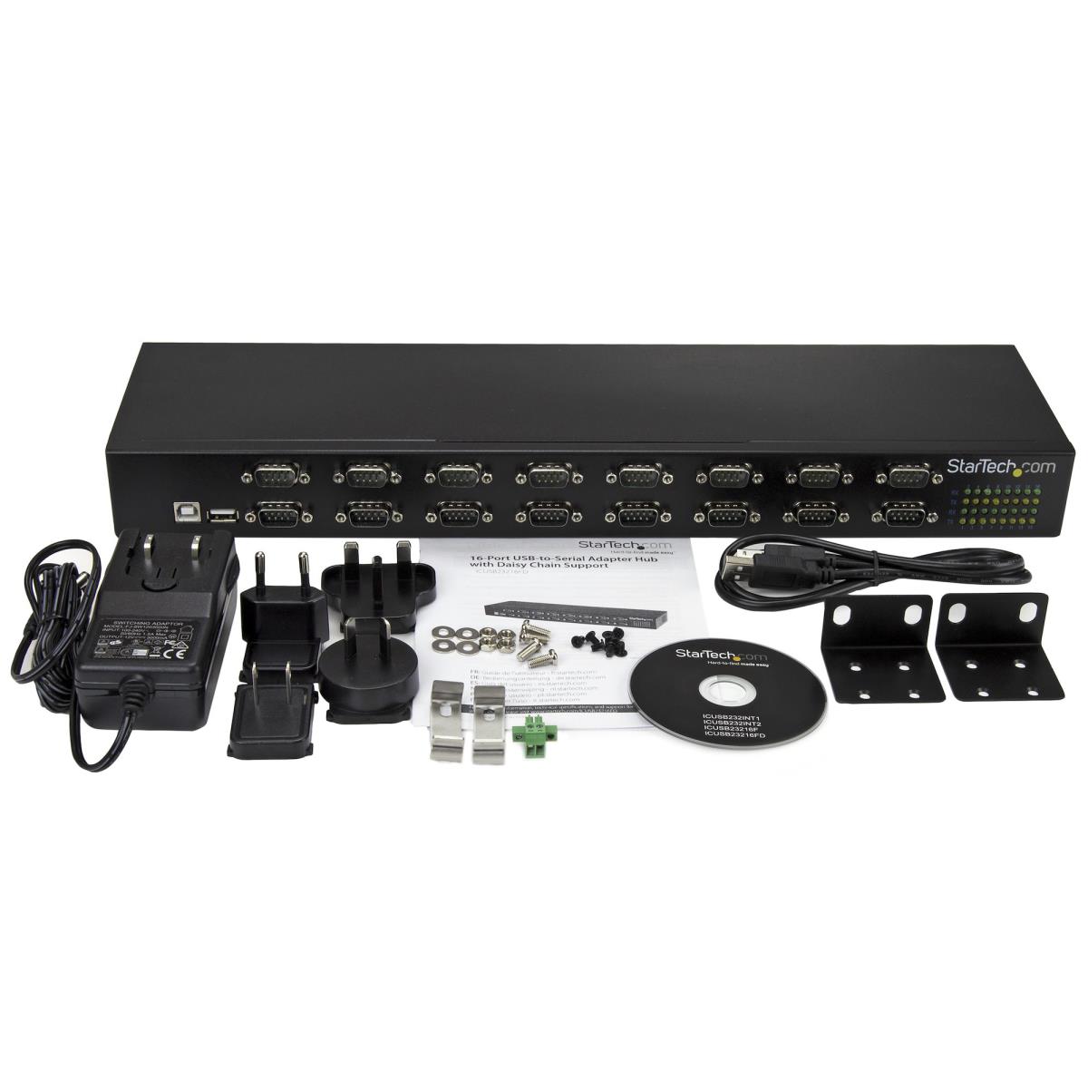 STARTECH.COM USB-to-serial Adapter Hub 16-port