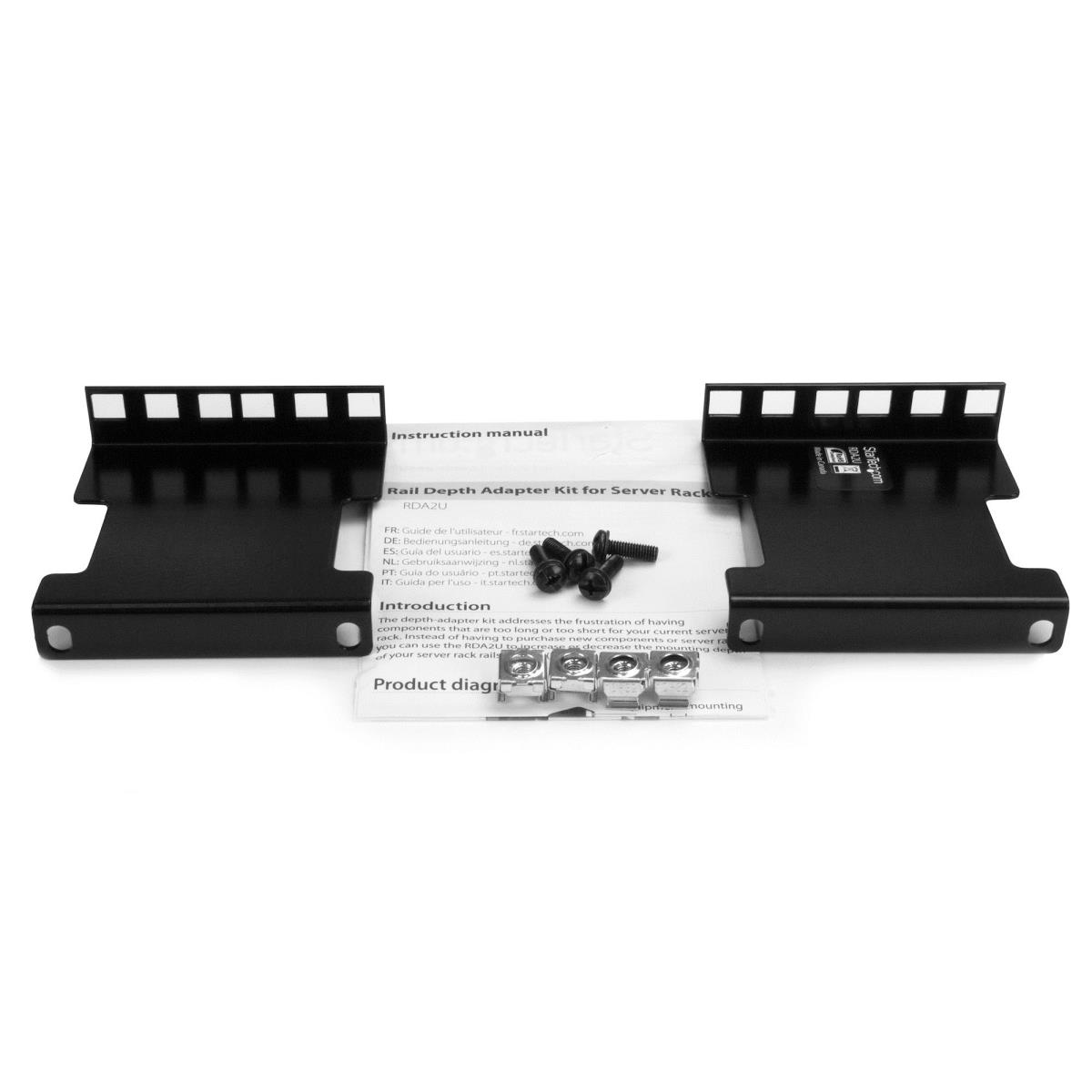 STARTECH.COM Rack Extender - 2u Rack Rack Depth Adapter Brackets-2u