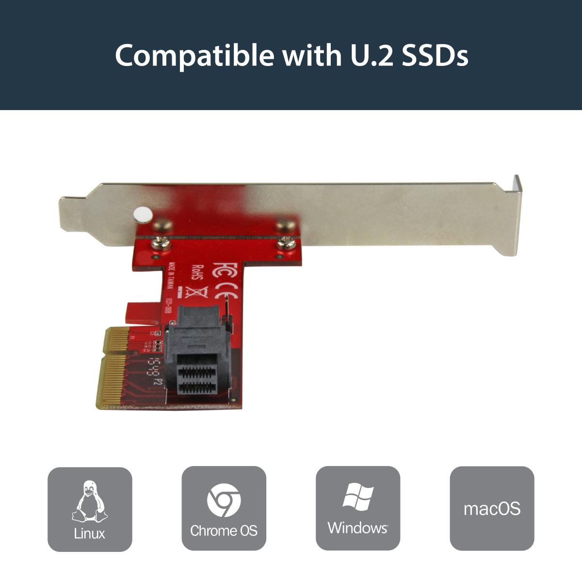 STARTECH.COM X4 Pci-e To Sff-8643 Adapter For Pci-e Nvme U.2 SSD