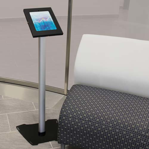 STARTECH.COM Locking Floor Stand For 9.7in iPad Tablets - Steel And Aluminum