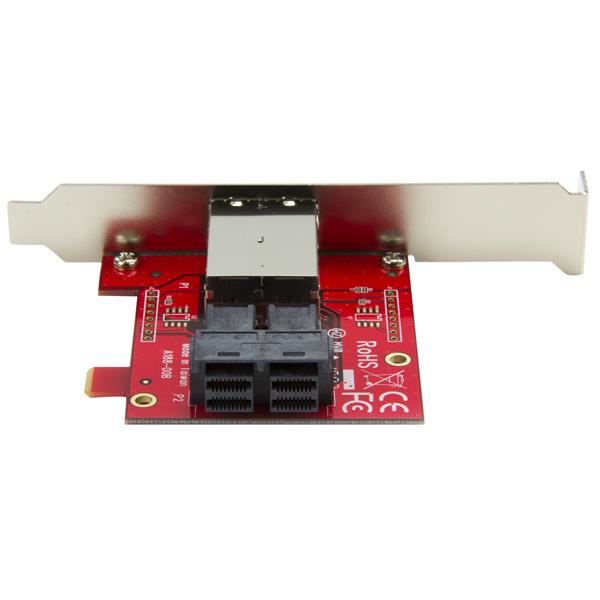 STARTECH.COM Adapter Dual Sff-8643 To Dual Sff-8644 Mini SAS 12gbps