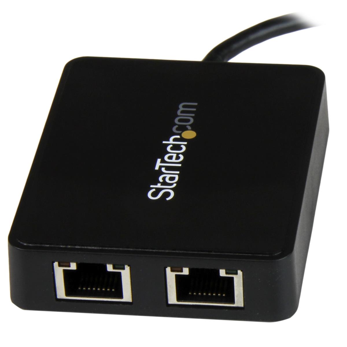 STARTECH.COM USB-c To Dual Gigabit Ethernet Adapter With USB (type-a) Port