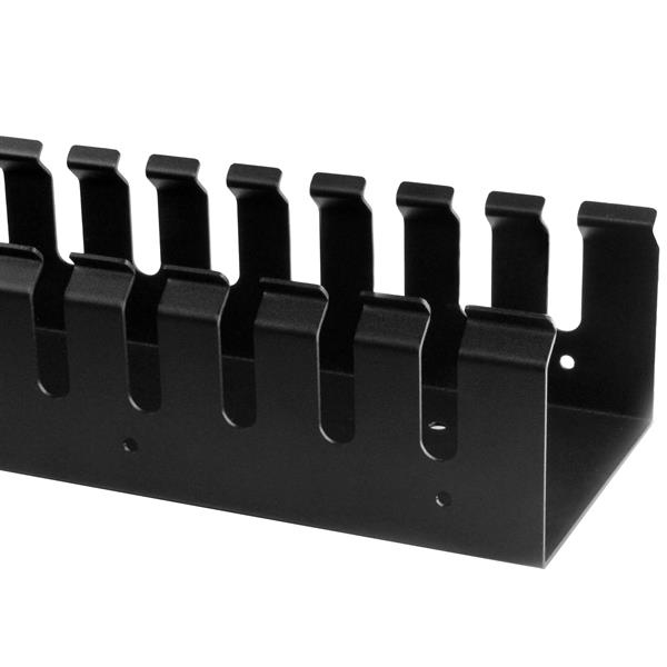 STARTECH.COM Vertical Cable Organizer With Finger Ducts - 0u - 6 Ft