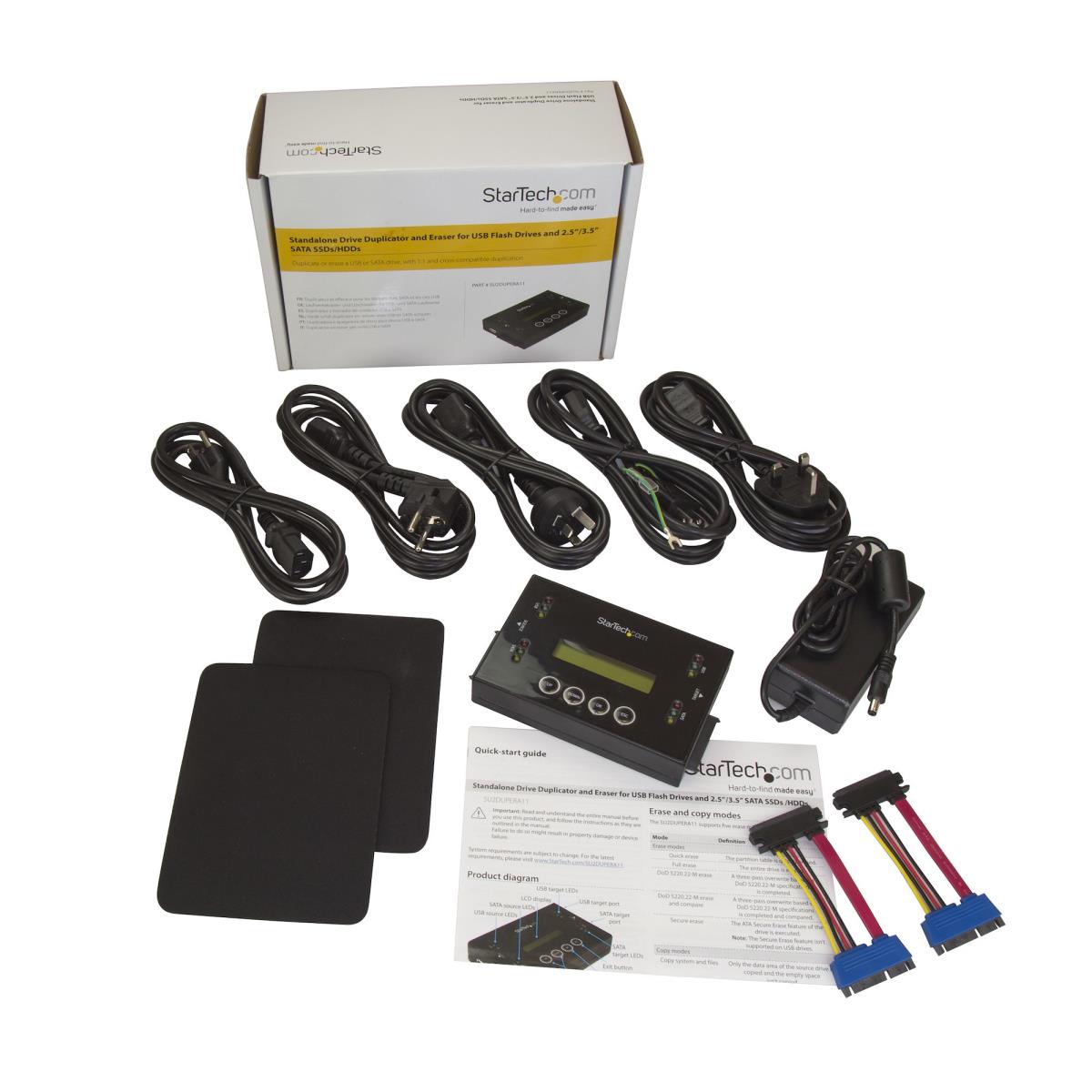 STARTECH.COM Drive Duplicator And Eraser For USB Flash Drives And 2.5 / 3.5in SATA Drives