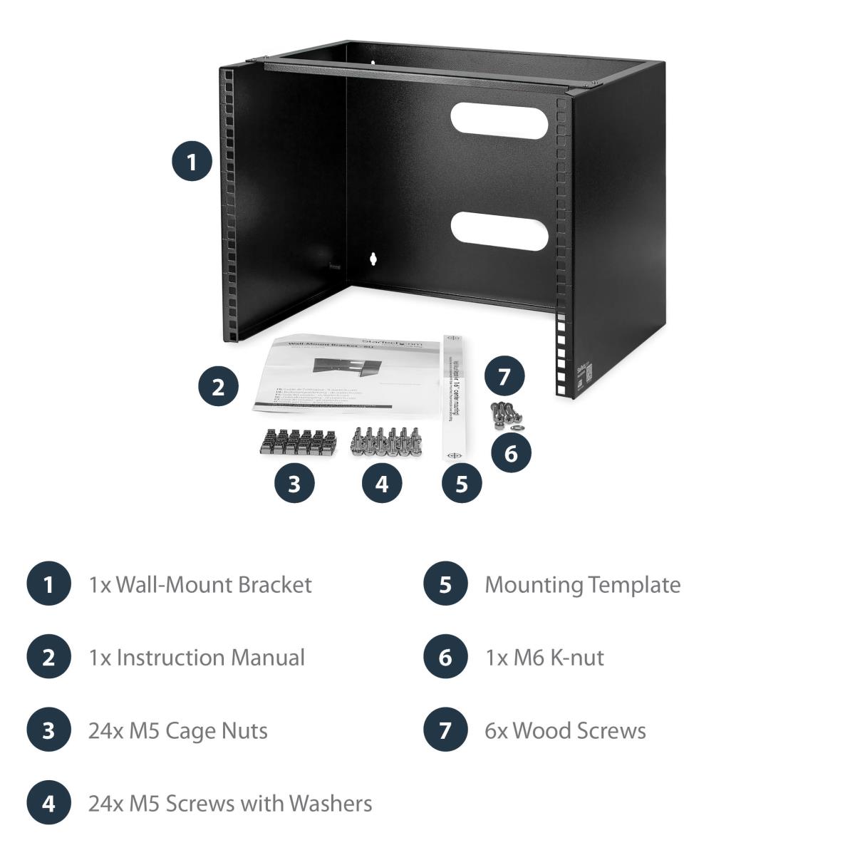 STARTECH.COM Wall-mount Rack-30cm Deep Equipment - Network Rack - 8u