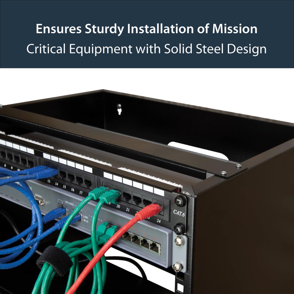 STARTECH.COM Wall-mount Rack-30cm Deep Equipment - Network Rack - 8u