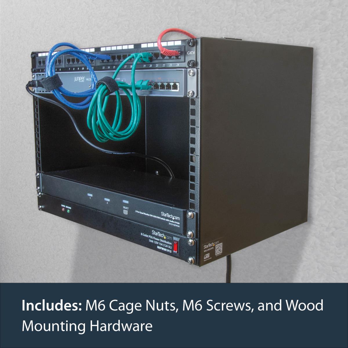STARTECH.COM Wall-mount Rack-30cm Deep Equipment - Network Rack - 8u
