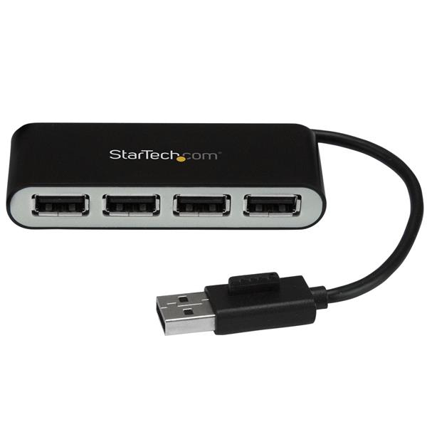 STARTECH.COM Portable Hub 4-port USB 2.0 With Built-in Cable