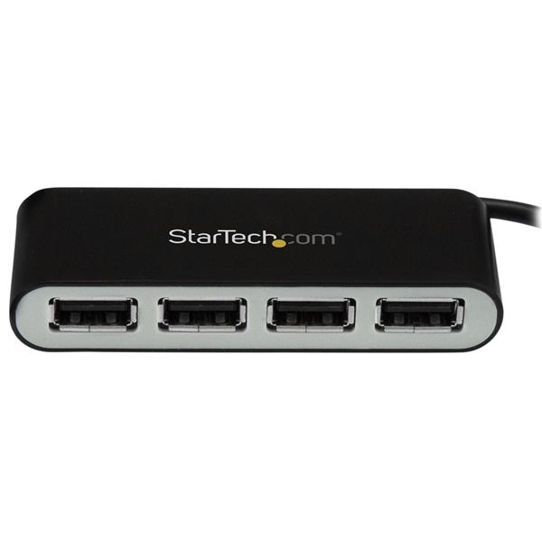 STARTECH.COM Portable Hub 4-port USB 2.0 With Built-in Cable