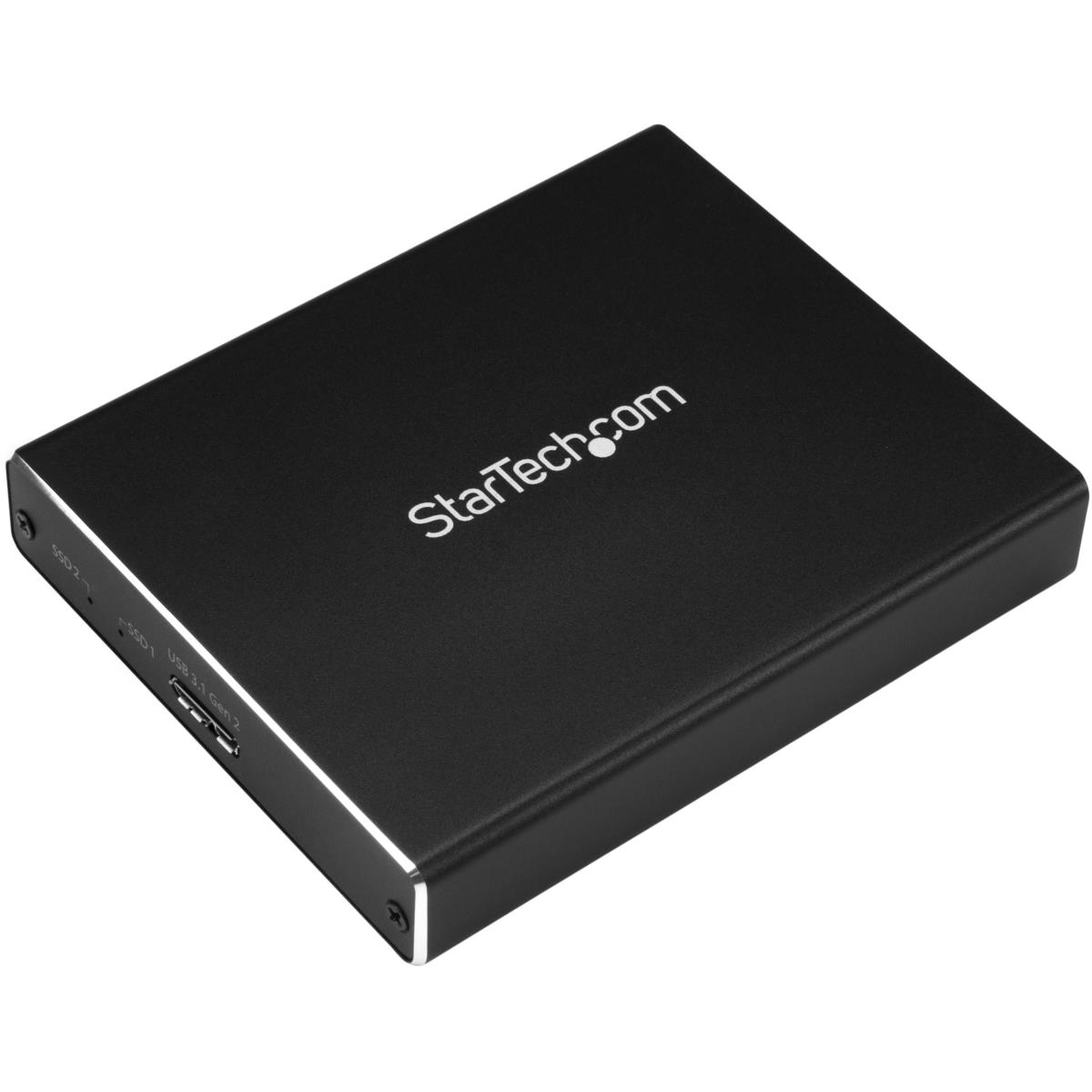 STARTECH.COM Dual Drive Enclosure M.2 SATA - Raid USB 3.1 Gen 2 USB C / USB A