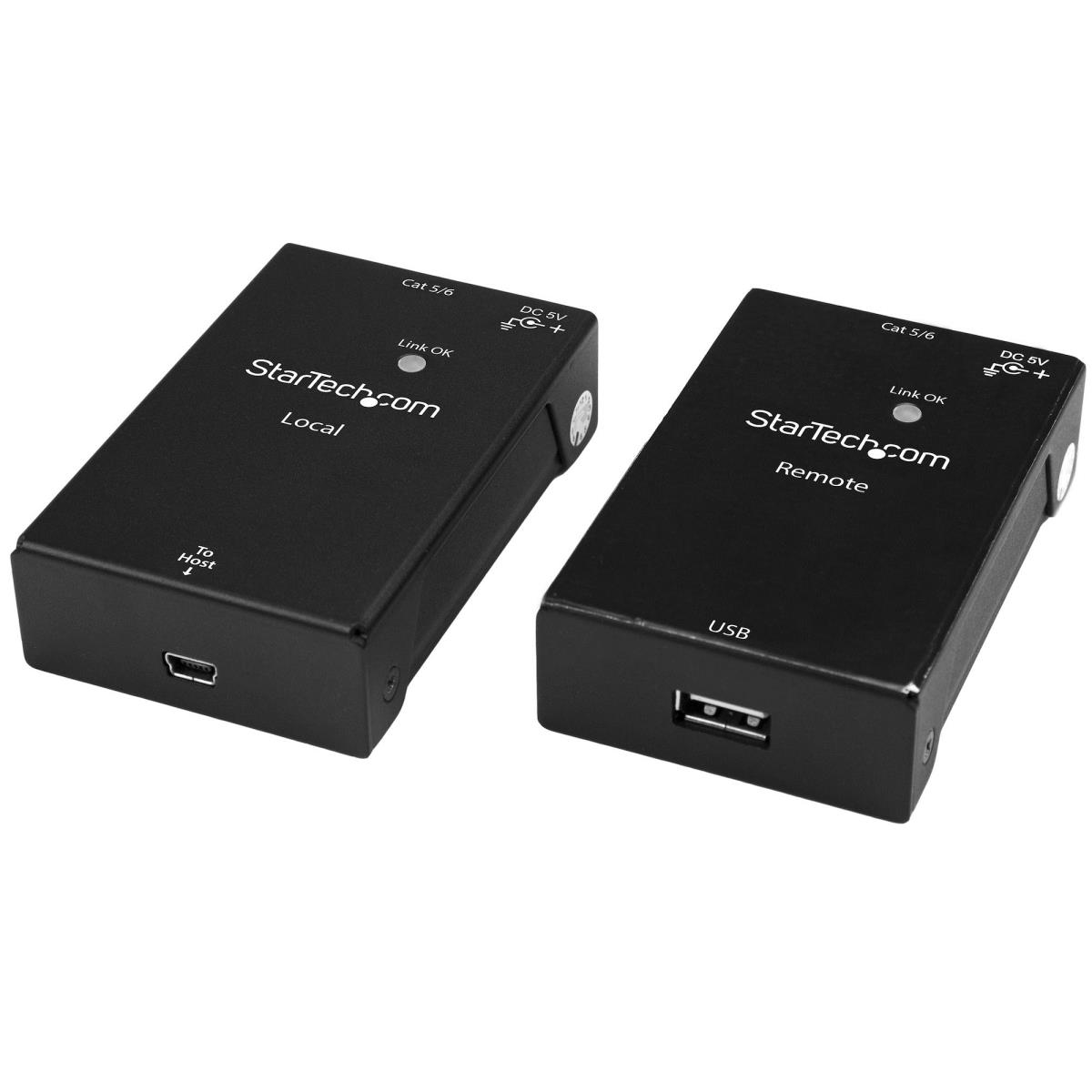 STARTECH.COM USB Extender Kit 1port - USB To Ethernet Extender - USB 2.0