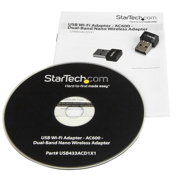 STARTECH.COM Nano Wireless Adapter Dual-band - USB 2.0 Wi-Fi Adapter - Ac600