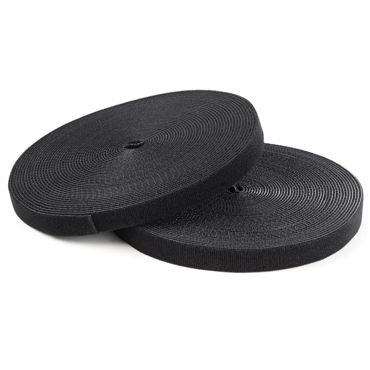 STARTECH.COM Hook & Loop Self Gripping Cable Straps - Black - 30.50m Roll
