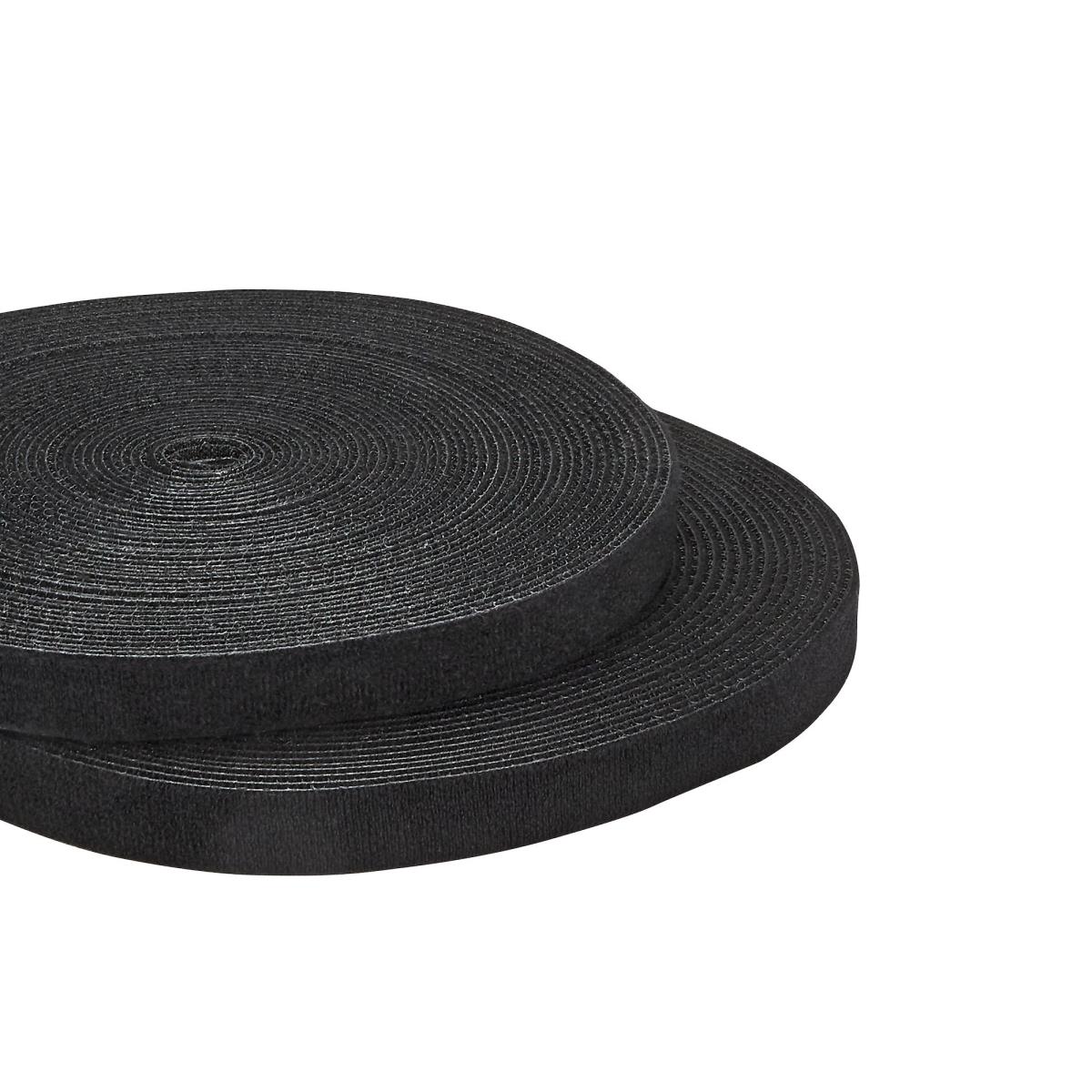 STARTECH.COM Hook & Loop Self Gripping Cable Straps - Black - 30.50m Roll