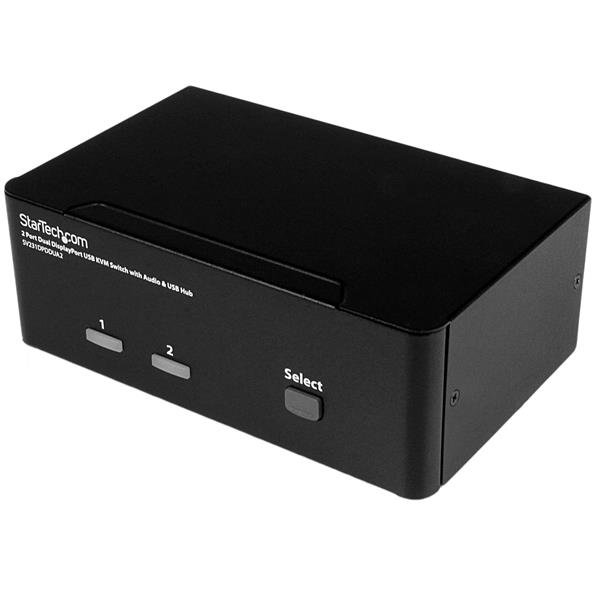 STARTECH.COM KVM Switch 2-port DisplayPort Dual-monitor  - 4k 60hz