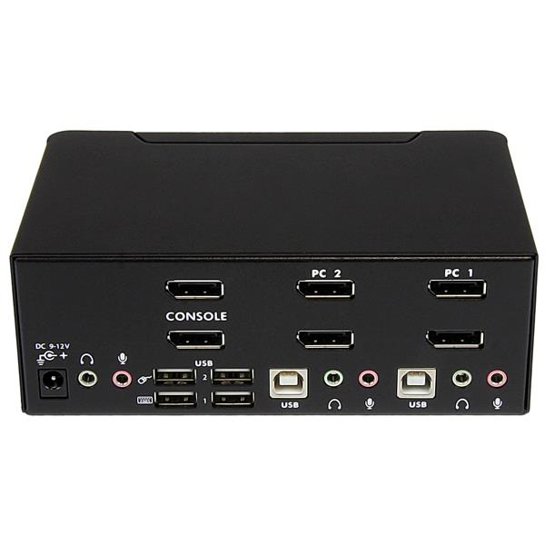 STARTECH.COM KVM Switch 2-port DisplayPort Dual-monitor  - 4k 60hz
