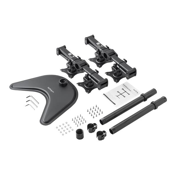 STARTECH.COM Quad-monitor Stand For Up To 27in Monitors - Steel - Adjustable