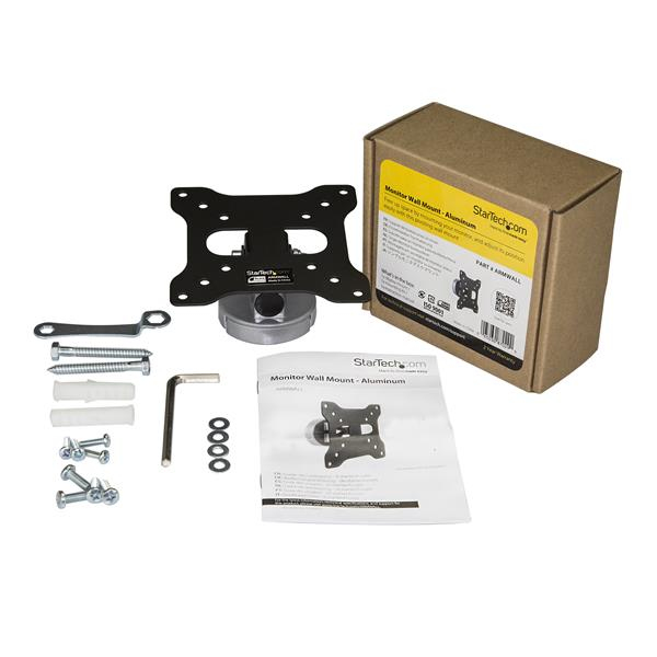 STARTECH.COM Monitor Wall Mount - Aluminum For Monitors And Tvs Up To 27in