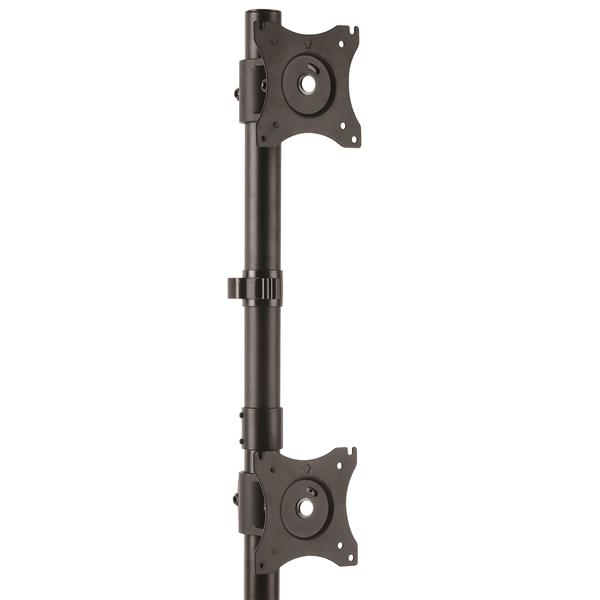STARTECH.COM Dual Monitor Stand - Vertical For Monitors Up To 27in - Steel