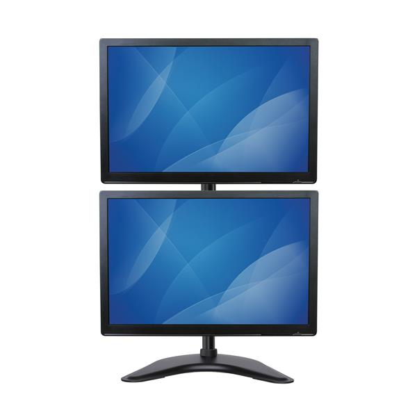 STARTECH.COM Dual Monitor Stand - Vertical For Monitors Up To 27in - Steel