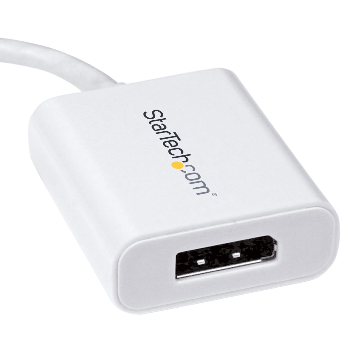 STARTECH.COM USB C To DisplayPort Adapter - 4k 60hz - White