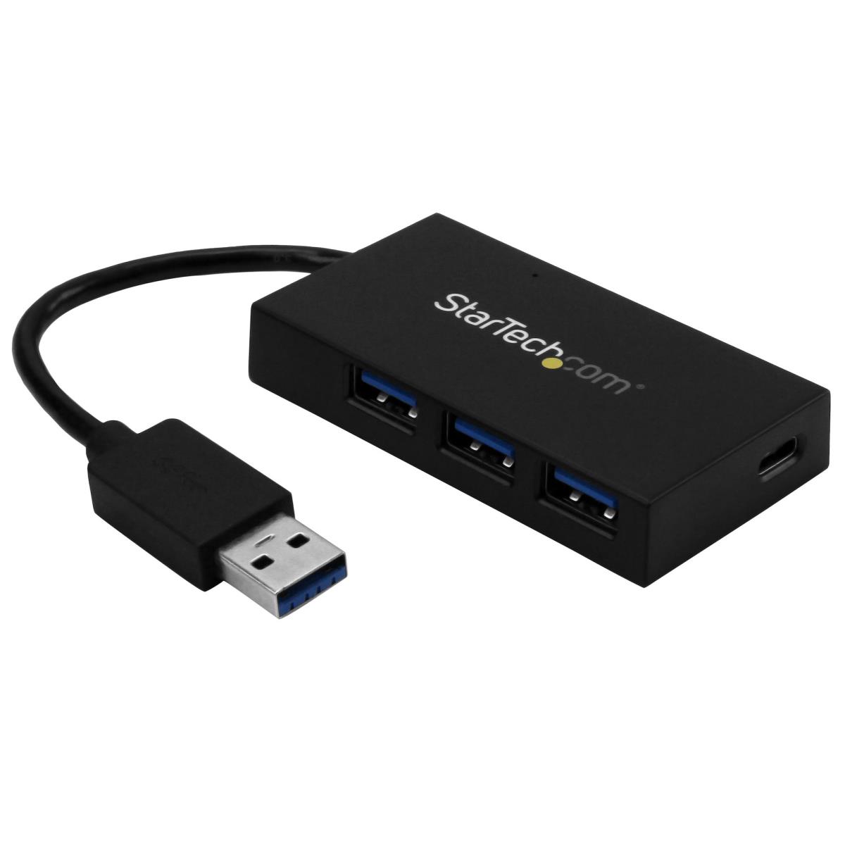 STARTECH.COM USB Hub - 4port - USB A To USB A And USB C - With Power Adapter
