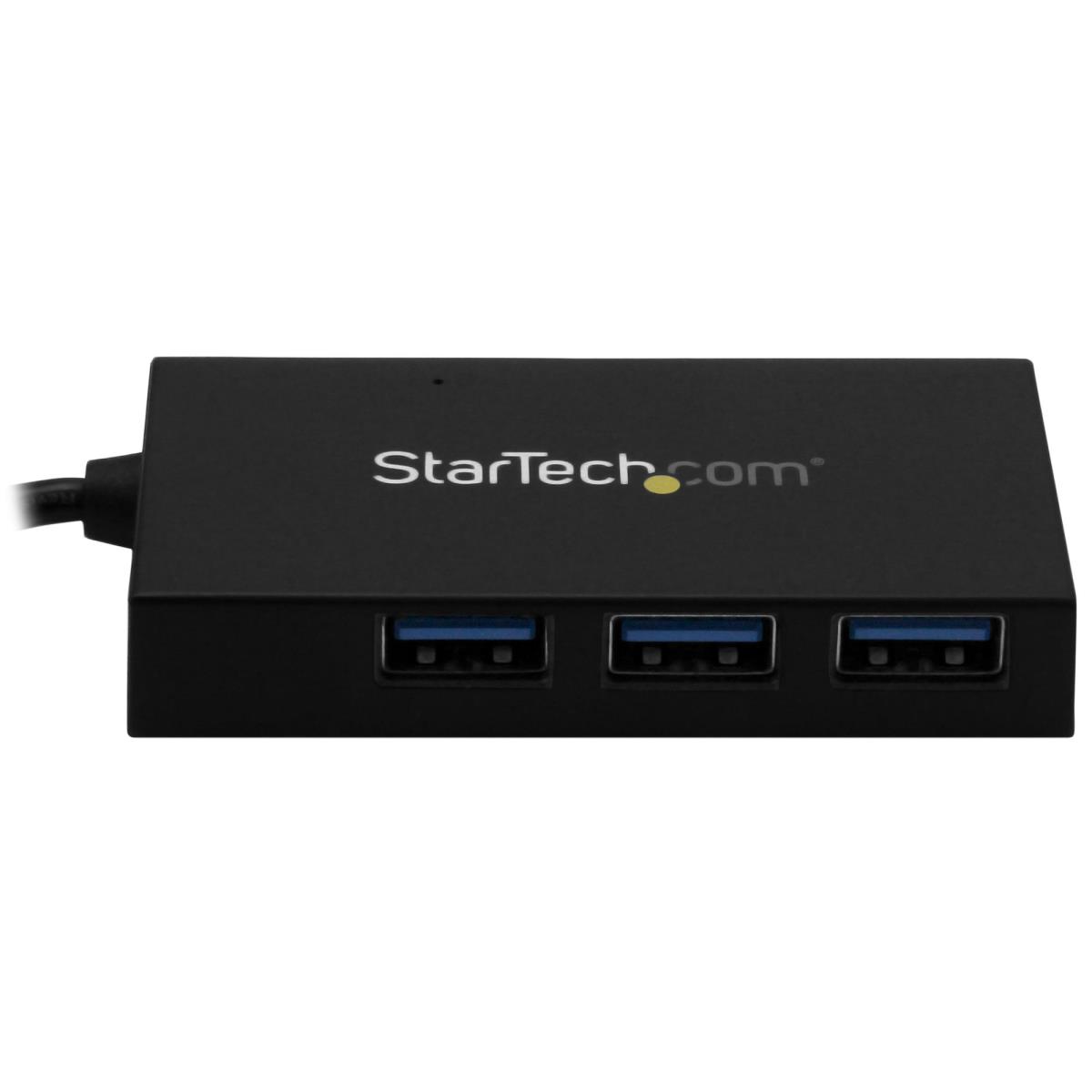 STARTECH.COM USB Hub - 4port - USB A To USB A And USB C - With Power Adapter