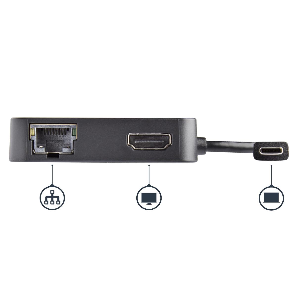 STARTECH.COM USB-c Multiport Adapter - With 4k Hdmi Gbe USB-c USB-a Ports