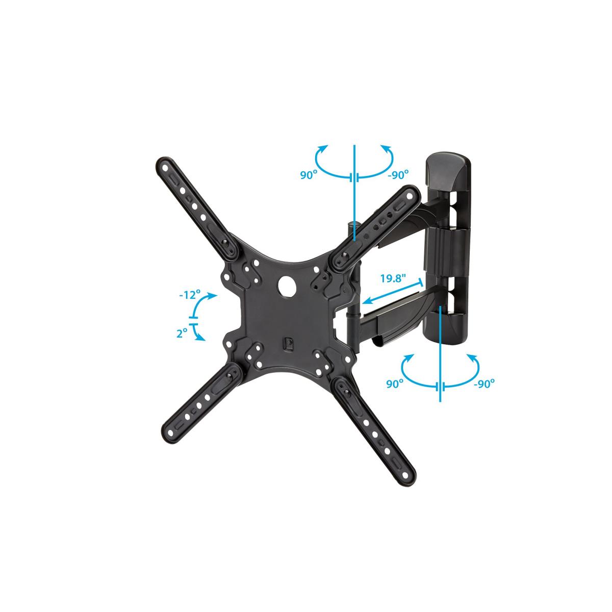 STARTECH.COM Full Motion Tv Wall Mount - For Vesa Mount Tvs 2in To 5in-steel