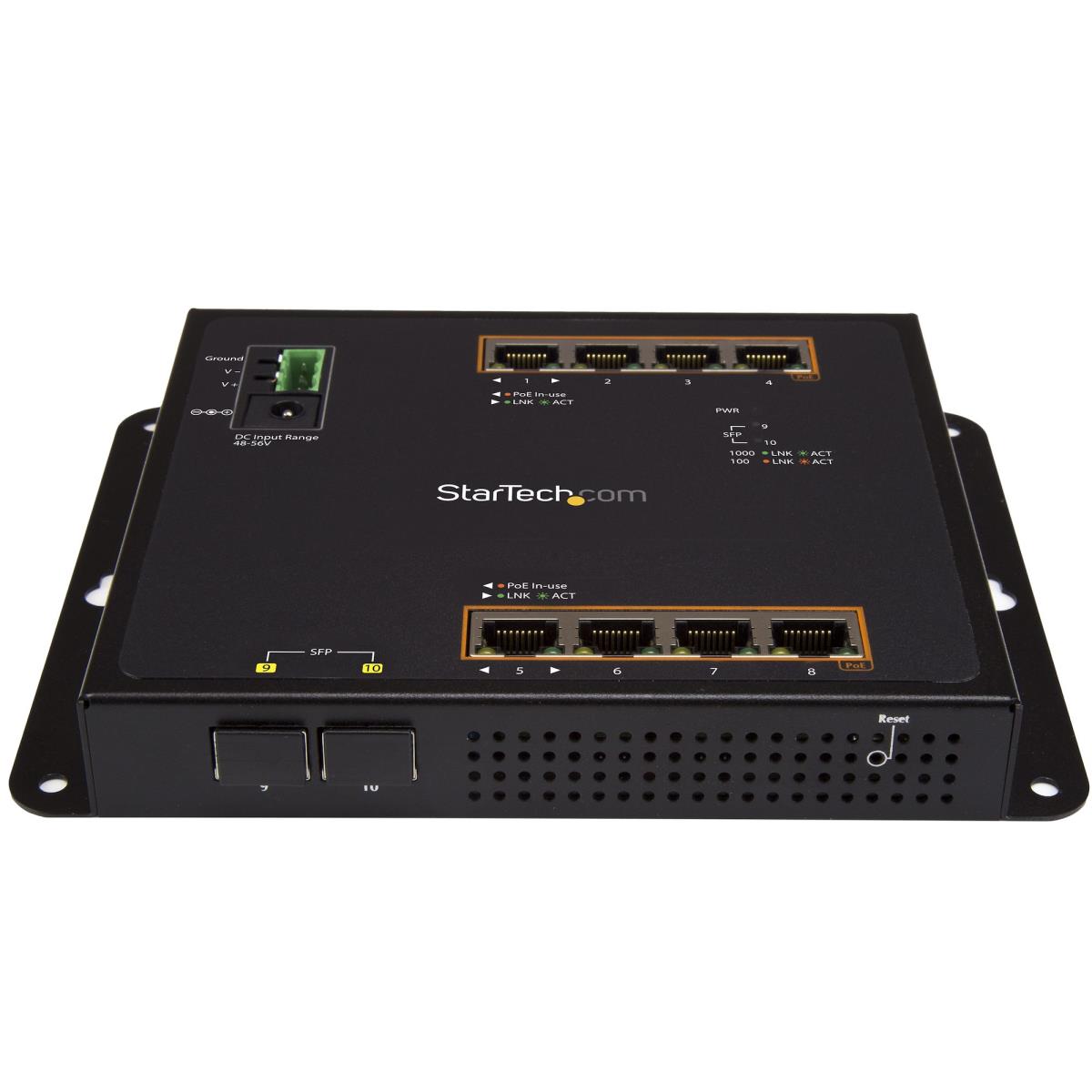 STARTECH.COM Gigabit Ethernet Switch 8-port Poe+ Plus 2 Sfp Ports-8-port Managed Switch