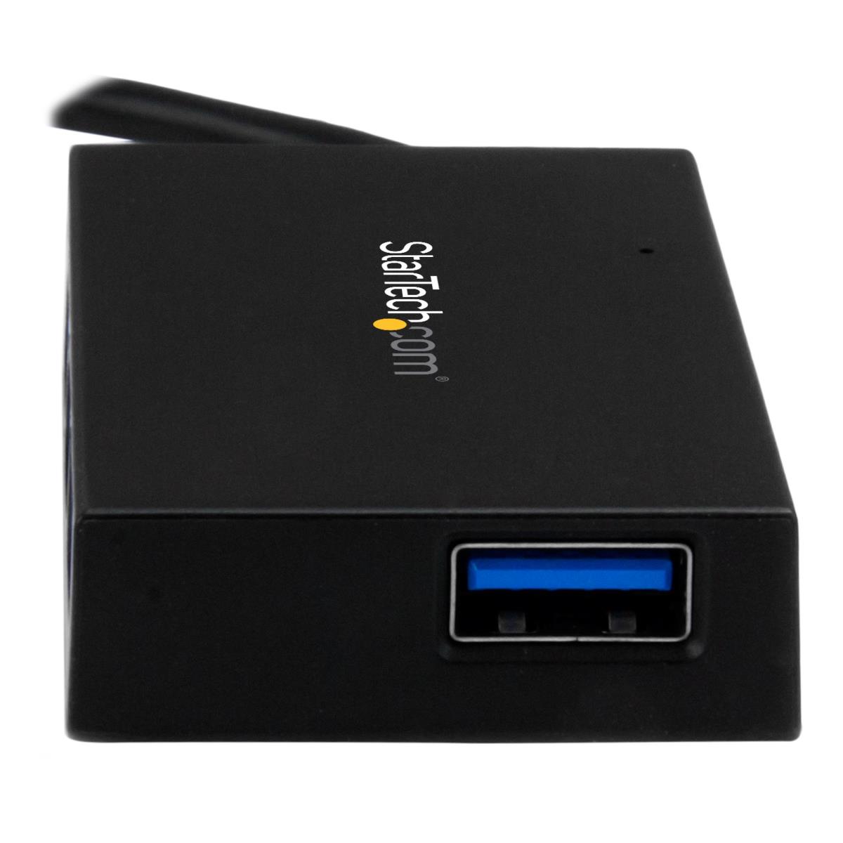 STARTECH.COM USB C Hub 4port With Power Adapter - Type C To A - USB 3.0
