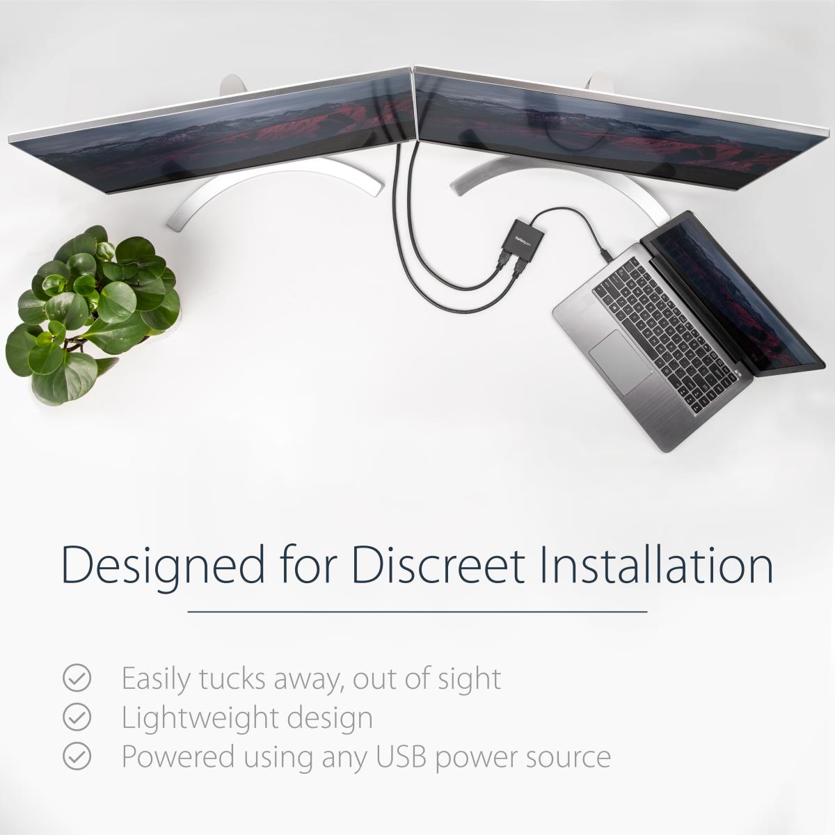 STARTECH.COM USB To Dual Hdmi Adapter - 4k