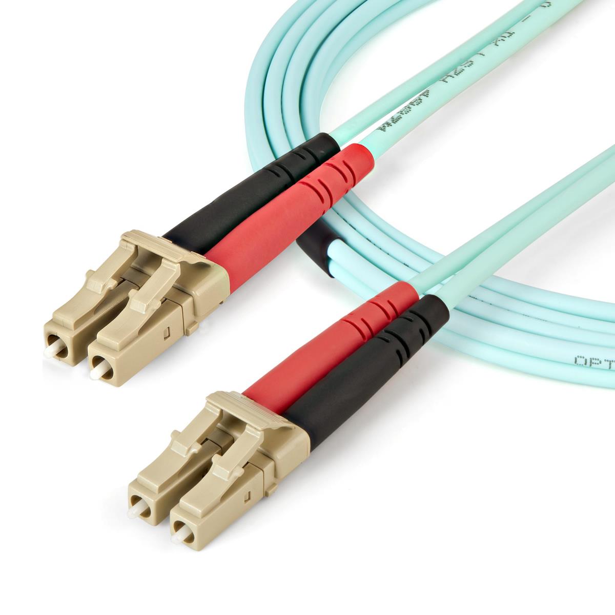 STARTECH.COM Om4 Fiber Optic Cable Lc To Lc Fiber Patch Cable - Blue 1m