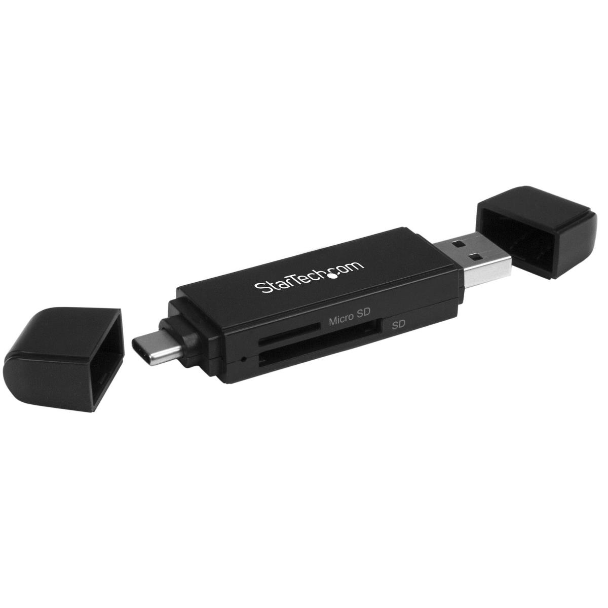 STARTECH.COM Sd / Microsd Card Reader - For USB-c And USB-a Enabled Devices  In
