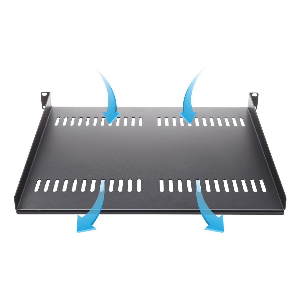 STARTECH.COM 1u Vented Rack Shelf - 16 In 177.8 Mm Deep 1u Shelf - Vented