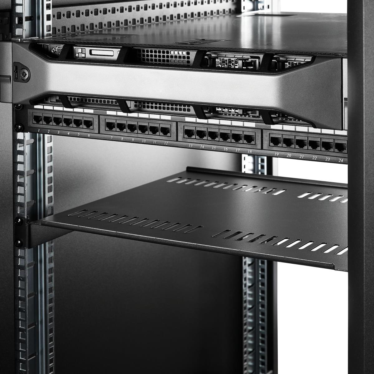 STARTECH.COM 1u Vented Rack Shelf - 16 In 177.8 Mm Deep 1u Shelf - Vented