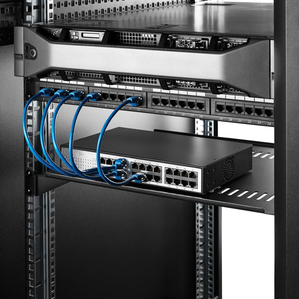 STARTECH.COM 1u Vented Rack Shelf - 16 In 177.8 Mm Deep 1u Shelf - Vented
